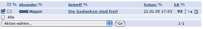Im GMX Magazin gibts wohl seit neustem ein Feuilleton. 